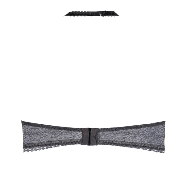 VICTORIA'S SECRET Grey Lace Halter Bralette M - Picture 3 of 7